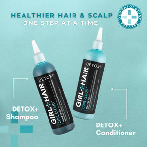 DETOX+ Apple Cider Vinegar + Charcoal Water-To-Foam Shampoo & Conditioner Set - GirlandHair Natural Hair Care 