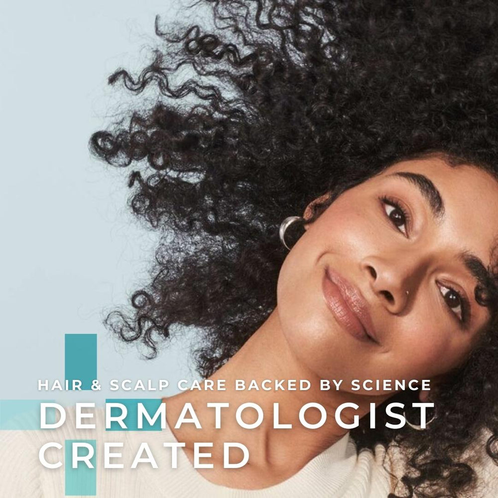 Woman with curly hair | Girl and Hair dermatologist created hair brand 