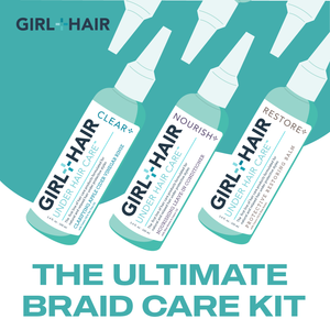 Ultimate Braid Care Kit - easy 3-step system for maintaining healthy scalp in braids by Girl and Hair
