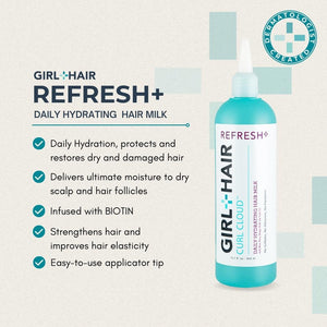 REFRESH+ Daily Hydrating Hair Milk - GirlandHair Natural Hair Care 